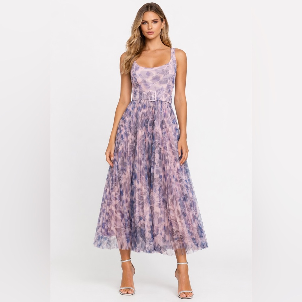 Hutch Pleated Sleeveless Fit & Flare Cocktail Dress‎ Size 4 NWT